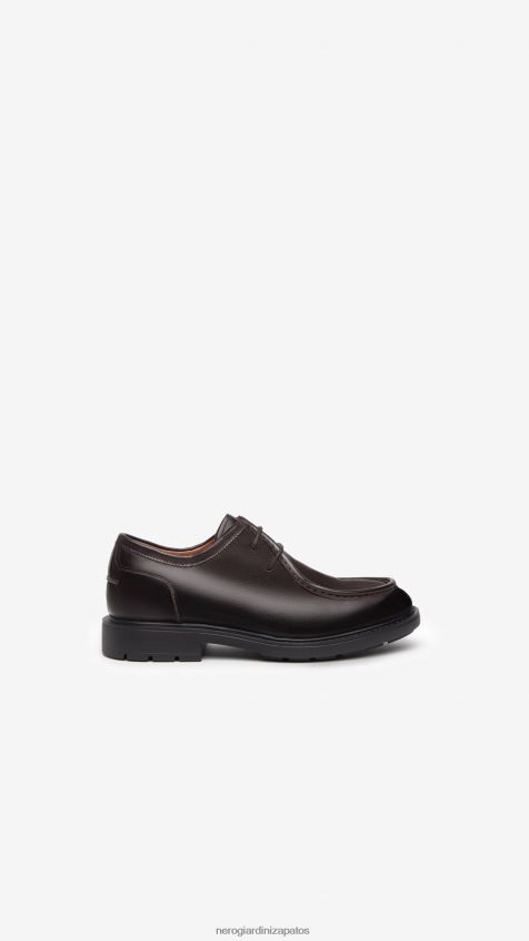 calzado hombres NeroGiardini ZP6Z6P353 arte. i302971ue zapatos con cordones de piel café