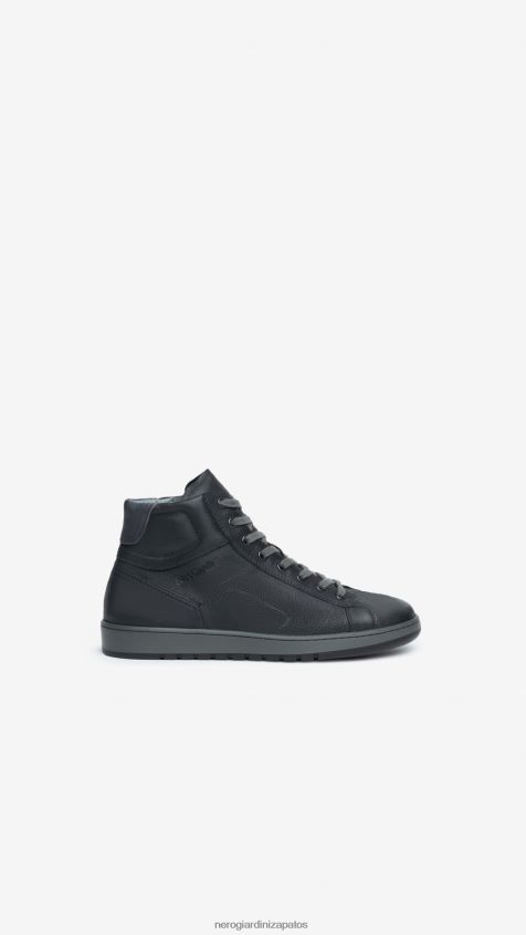 calzado hombres NeroGiardini ZP6Z6P327 arte. zapatillas altas i303040u de piel Nerón