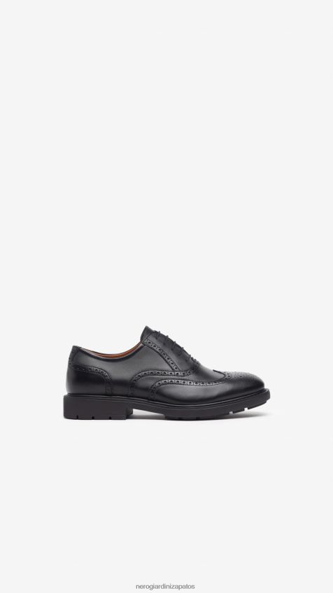 calzado hombres NeroGiardini ZP6Z6P346 arte. i303000ue zapatos con cordones de piel Nerón