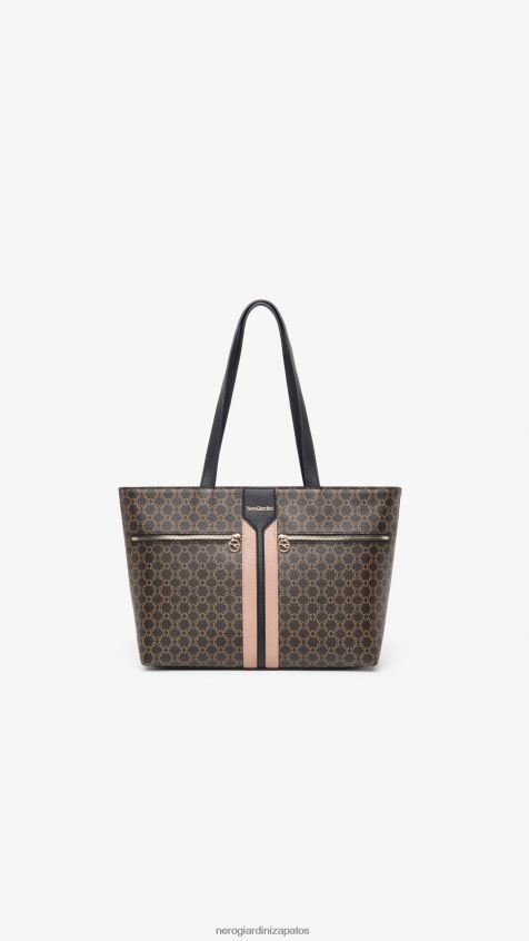 accesorio mujer NeroGiardini ZP6Z6P302 arte. bolso shopper material técnico i343580d prueba de moro