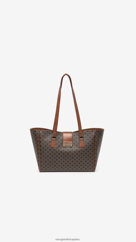 accesorio mujer NeroGiardini ZP6Z6P303 arte. bolso shopper material técnico i343570d prueba de moro