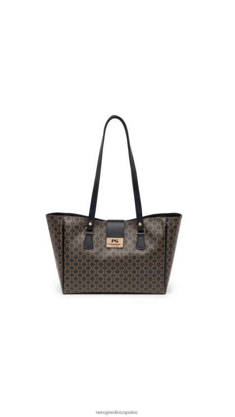 accesorio mujer NeroGiardini ZP6Z6P305 arte. bolso shopper material técnico i343574d prueba de moro