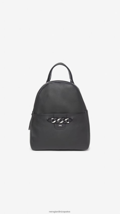 accesorio mujer NeroGiardini ZP6Z6P308 arte. mochila de cuero i343520d Nerón