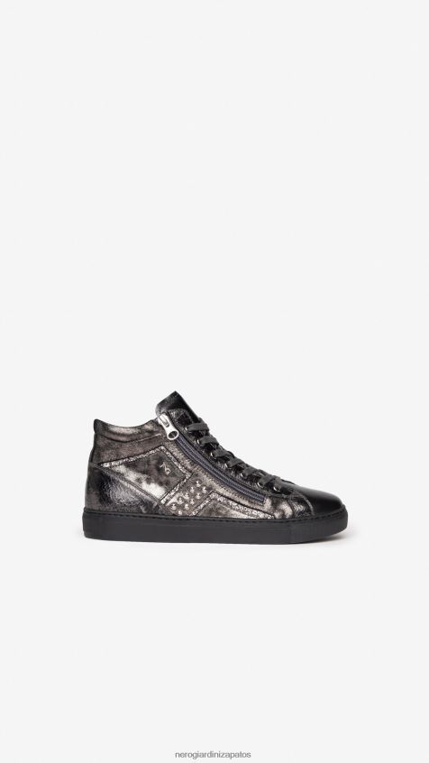 calzado mujer NeroGiardini ZP6Z6P37 arte. zapatillas altas i205363d de piel antracita