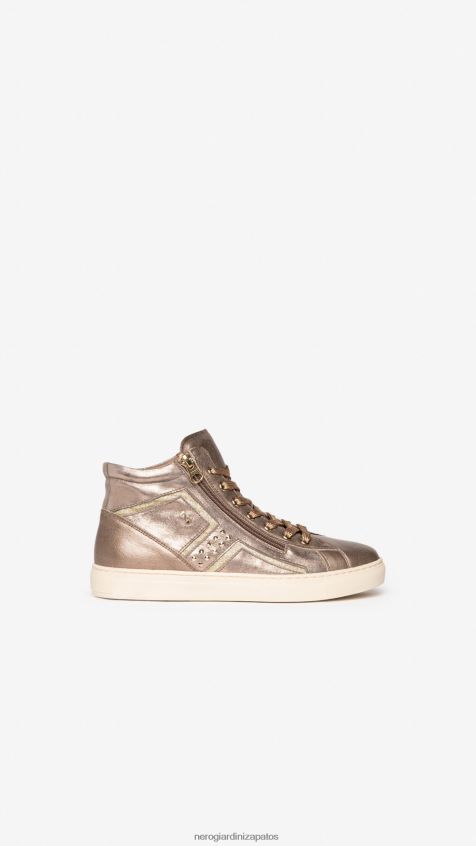 calzado mujer NeroGiardini ZP6Z6P38 arte. zapatillas altas i205364d de piel marrón