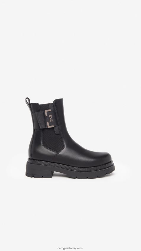 calzado mujer NeroGiardini ZP6Z6P209 arte. botas chelsea de cuero i309150d Nerón