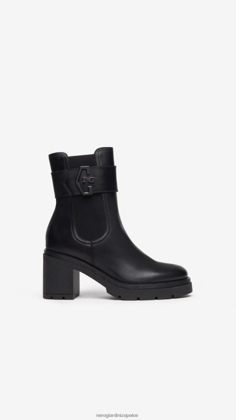 calzado mujer NeroGiardini ZP6Z6P212 arte. botas chelsea de cuero i309160d Nerón
