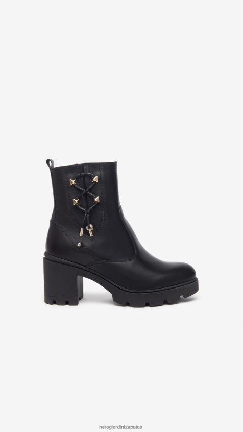 calzado mujer NeroGiardini ZP6Z6P224 arte. botines de piel i309020d Nerón