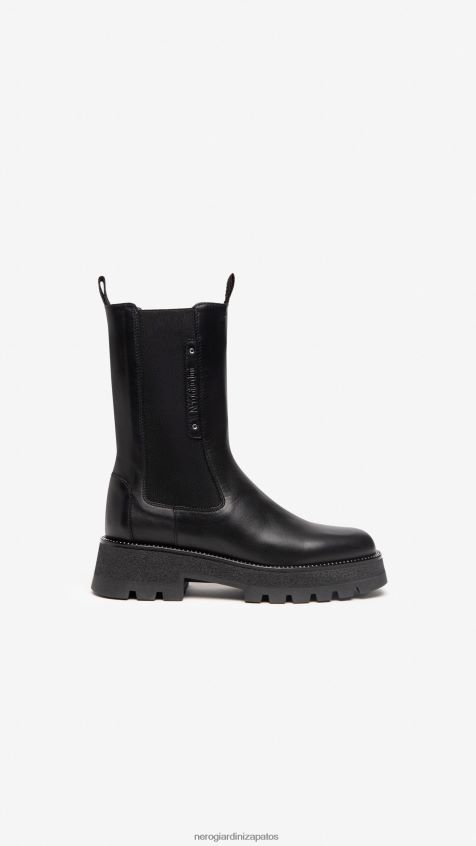 calzado mujer NeroGiardini ZP6Z6P228 arte. botas chelsea de cuero i205943d Nerón