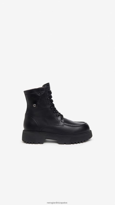 calzado mujer NeroGiardini ZP6Z6P131 arte. botas militares de cuero i309111d Nerón