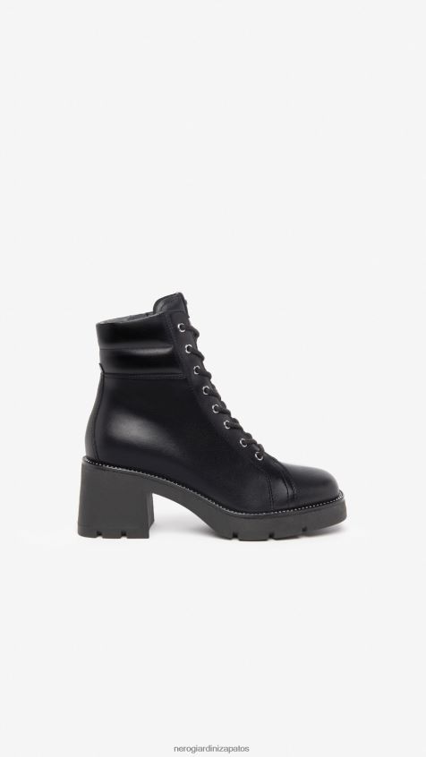 calzado mujer NeroGiardini ZP6Z6P136 arte. botas militares de cuero i309042d Nerón