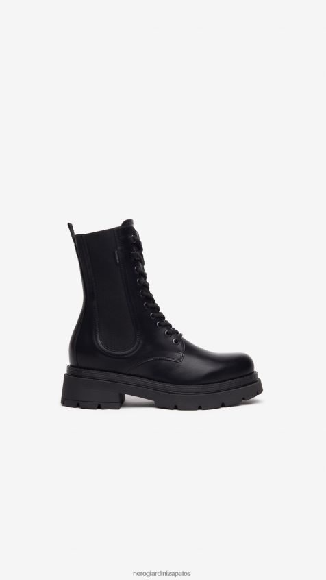 calzado mujer NeroGiardini ZP6Z6P138 arte. botas militares de cuero i117125d Nerón