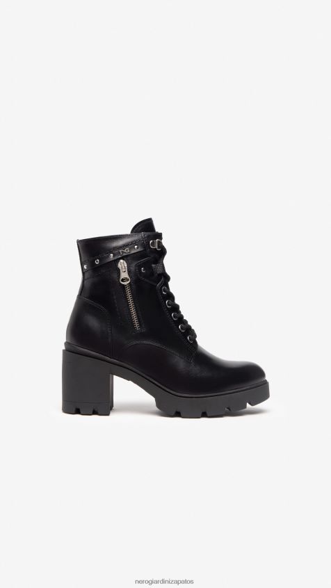 calzado mujer NeroGiardini ZP6Z6P139 arte. botas militares de cuero i205881d Nerón