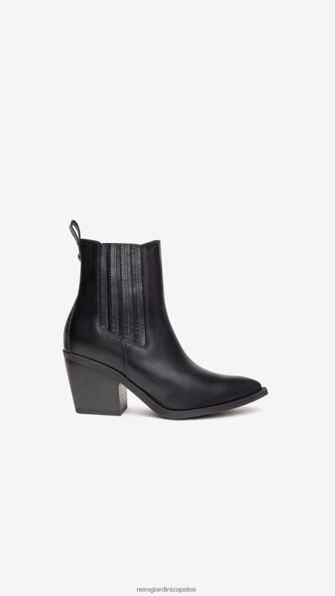 calzado mujer NeroGiardini ZP6Z6P186 arte. botines de piel i117100d Nerón