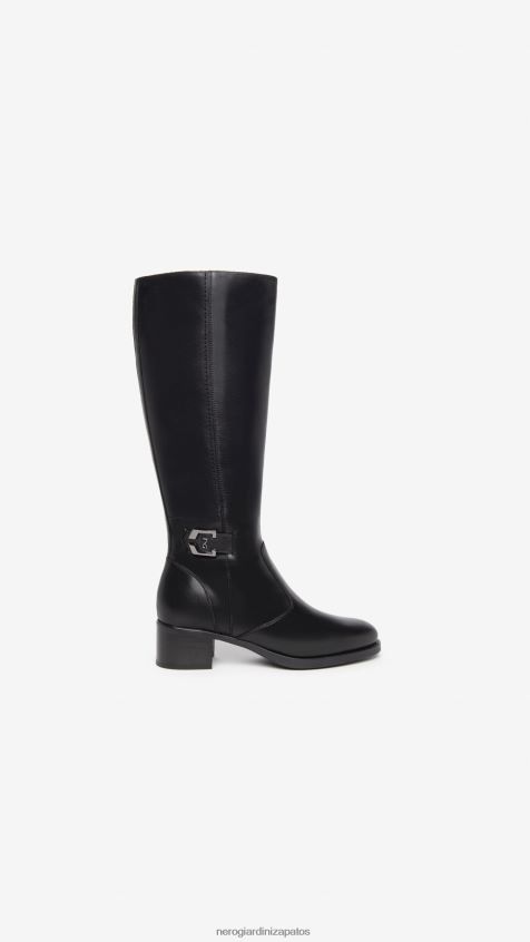 calzado mujer NeroGiardini ZP6Z6P237 arte. botas de cuero i308800d Nerón