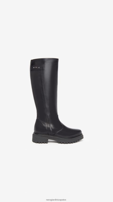 calzado mujer NeroGiardini ZP6Z6P242 arte. botas de cuero i308956d Nerón