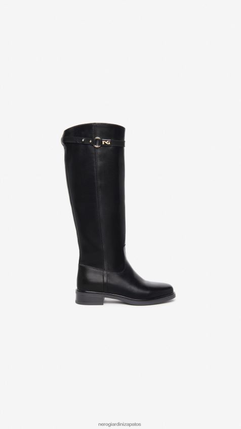 calzado mujer NeroGiardini ZP6Z6P244 arte. botas de cuero i308850d Nerón