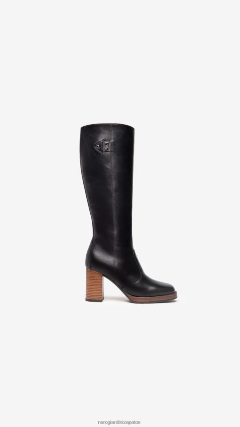 calzado mujer NeroGiardini ZP6Z6P247 arte. botas de cuero i205750d Nerón