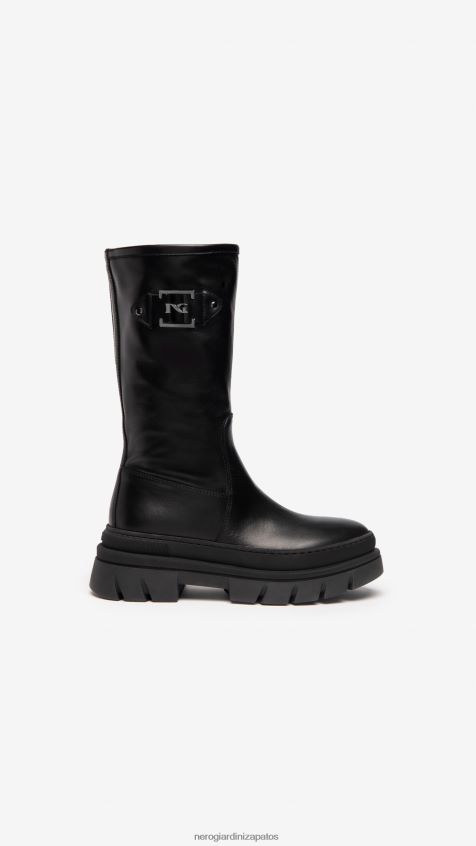 calzado mujer NeroGiardini ZP6Z6P272 arte. botas de cuero i206060d Nerón