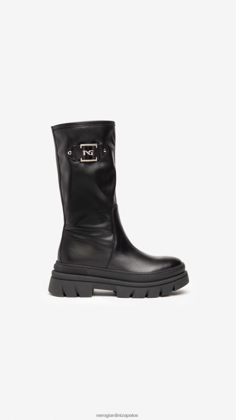 calzado mujer NeroGiardini ZP6Z6P279 arte. botas de cuero i206068d Nerón