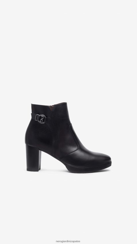calzado mujer NeroGiardini ZP6Z6P141 arte. botines de piel i308241d Nerón