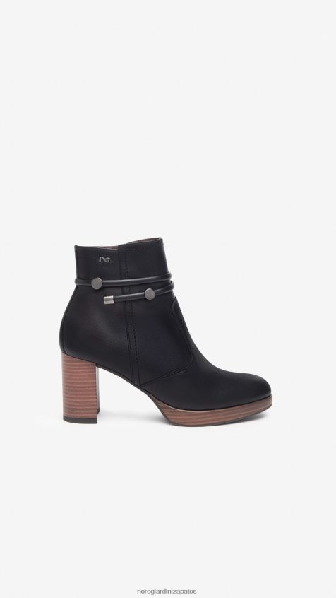 calzado mujer NeroGiardini ZP6Z6P142 arte. botines de piel i308246d Nerón