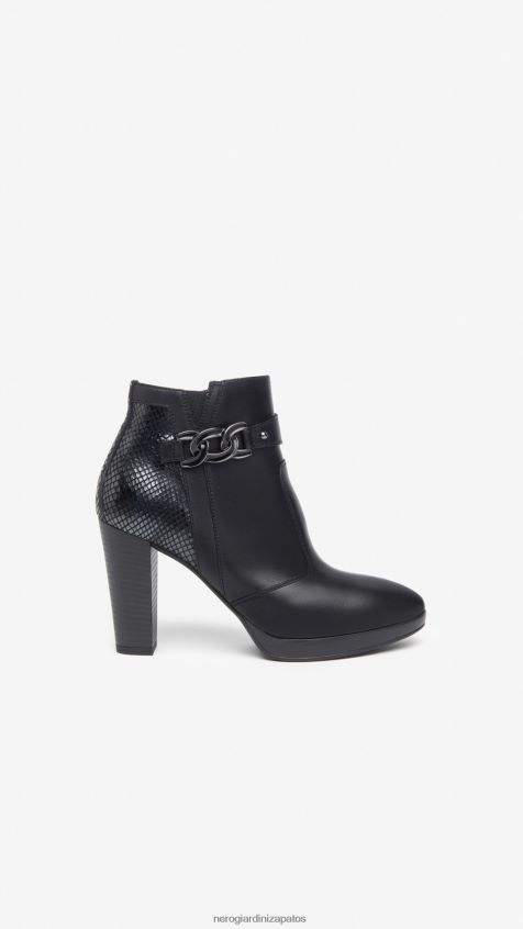 calzado mujer NeroGiardini ZP6Z6P149 arte. botines i308250d de piel Nerón