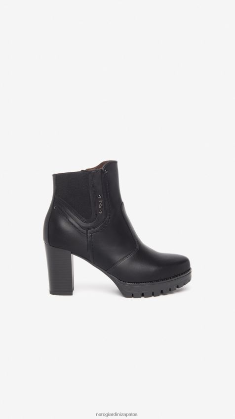 calzado mujer NeroGiardini ZP6Z6P172 arte. botines de piel i308970d Nerón