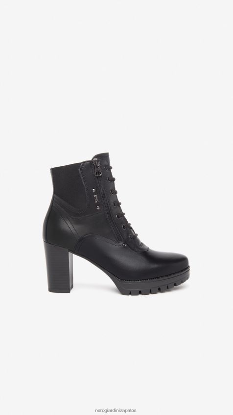 calzado mujer NeroGiardini ZP6Z6P175 arte. botines de piel i308971d Nerón