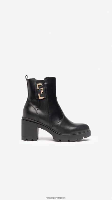 calzado mujer NeroGiardini ZP6Z6P193 arte. botines de piel i205860d Nerón