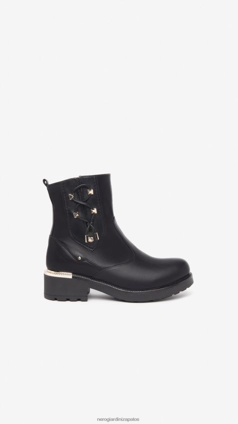 calzado mujer NeroGiardini ZP6Z6P196 arte. botines i308993d de piel Nerón