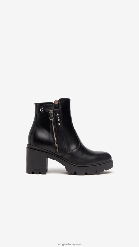calzado mujer NeroGiardini ZP6Z6P203 arte. botines de piel i205880d Nerón