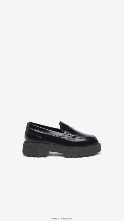 calzado mujer NeroGiardini ZP6Z6P102 arte. mocasines de piel i308161d Nerón
