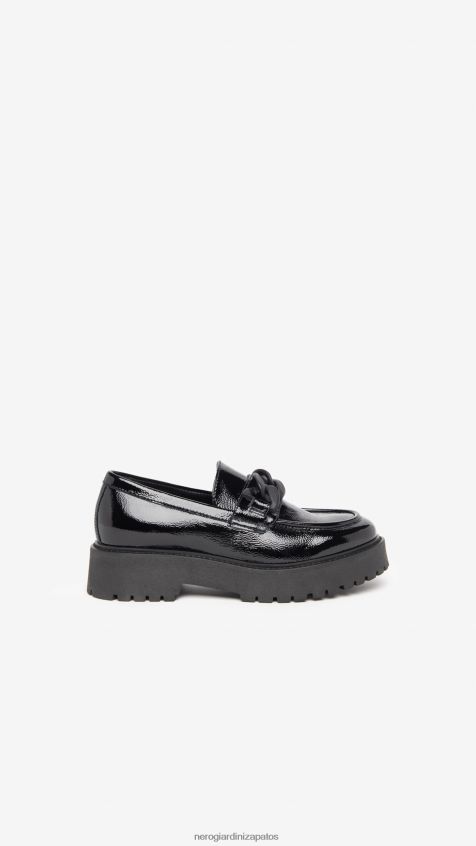 calzado mujer NeroGiardini ZP6Z6P84 arte. mocasines de charol i308001d Nerón