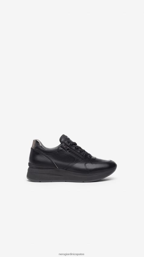 calzado mujer NeroGiardini ZP6Z6P17 arte. zapatillas i308370d de piel Nerón