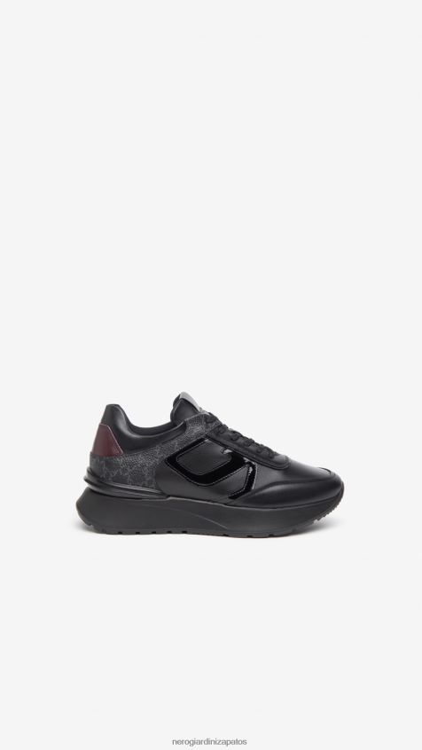 calzado mujer NeroGiardini ZP6Z6P22 arte. Zapatillas i308351d de piel y charol. Nerón