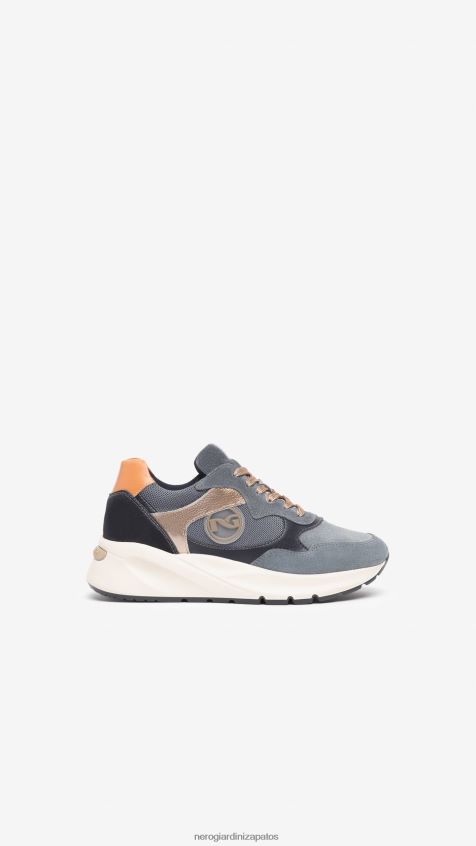 calzado mujer NeroGiardini ZP6Z6P34 arte. Zapatillas i308331d de piel y ante. Siberia