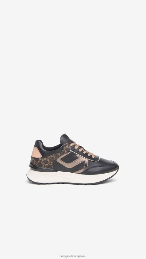 calzado mujer NeroGiardini ZP6Z6P8 arte. zapatillas i308350d de piel Nerón