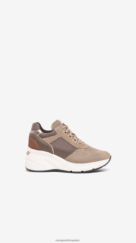 calzado mujer NeroGiardini ZP6Z6P29 arte. Zapatillas i308312d de piel y ante. talpa