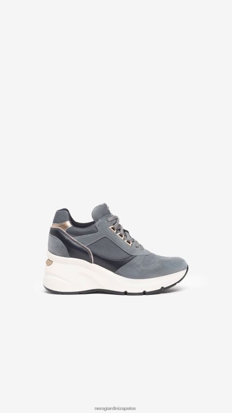 calzado mujer NeroGiardini ZP6Z6P39 arte. Zapatillas i308311d de piel y ante. Siberia