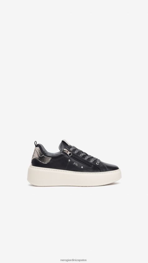 calzado mujer NeroGiardini ZP6Z6P2 arte. zapatillas i308460d de piel Nerón