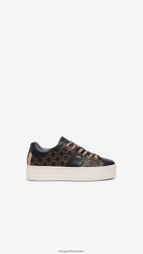 calzado mujer NeroGiardini ZP6Z6P6 arte. zapatillas i308421d de piel Nerón