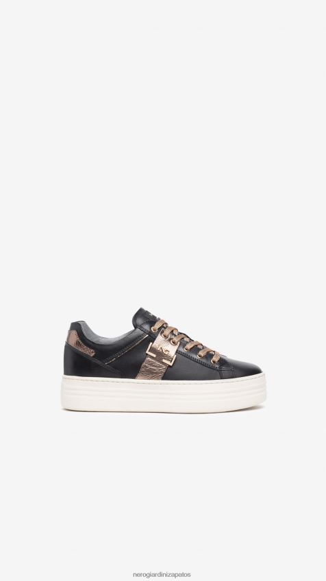 calzado mujer NeroGiardini ZP6Z6P7 arte. zapatillas i308412d de piel Nerón