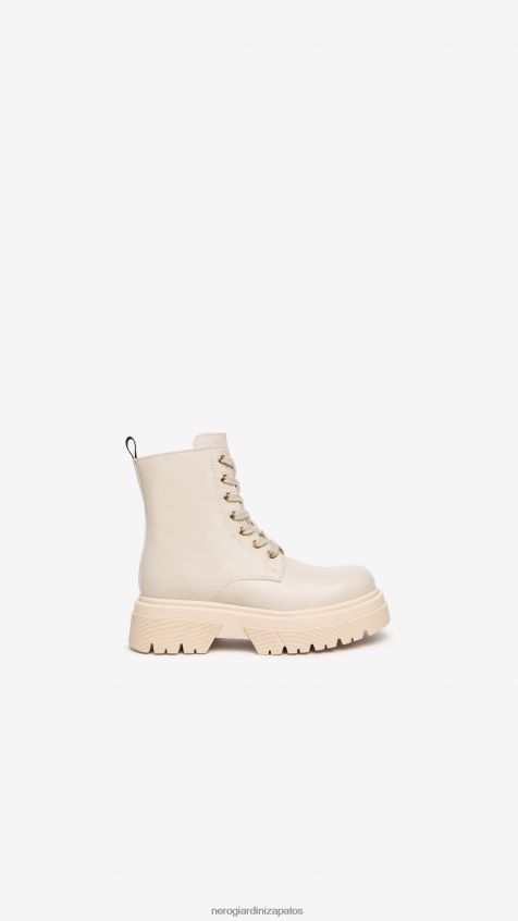 calzado chica NeroGiardini ZP6Z6P482 arte. botas militares de cuero i332780f beige