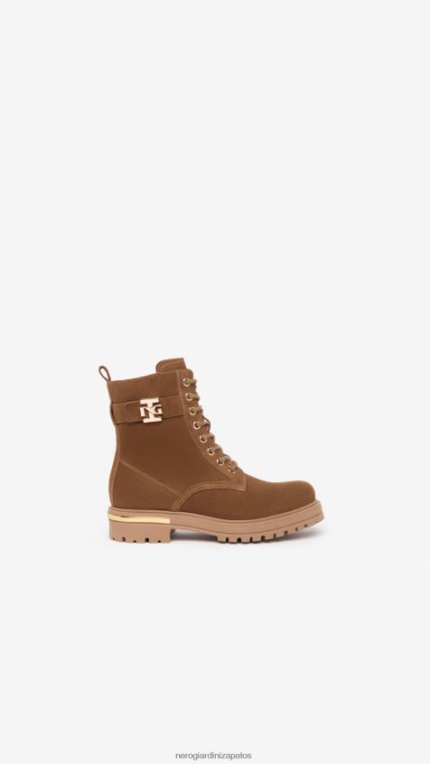 calzado chica NeroGiardini ZP6Z6P487 arte. botas militares de cuero i332798f malta