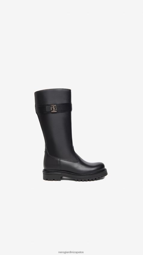 calzado chica NeroGiardini ZP6Z6P491 arte. botas de cuero i332794f Nerón