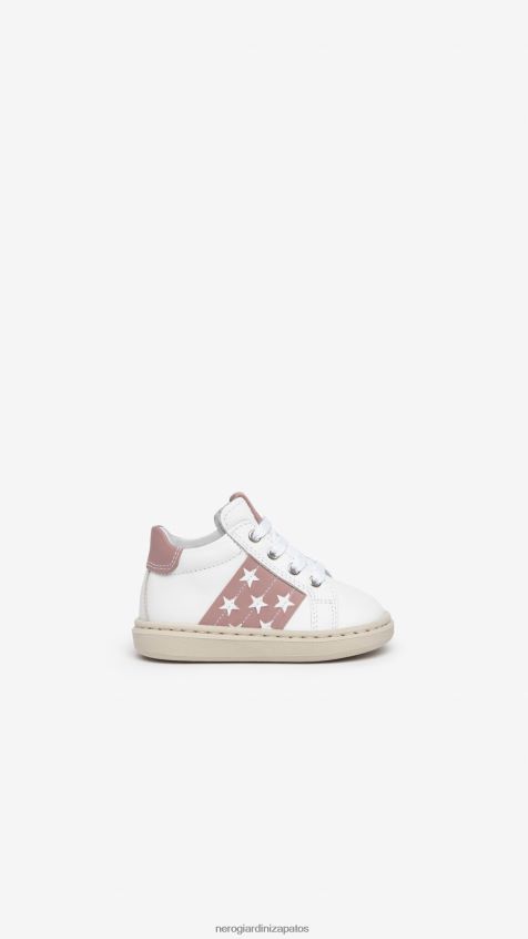 calzado chica NeroGiardini ZP6Z6P406 arte. zapatillas júnior de piel i322535f blanco