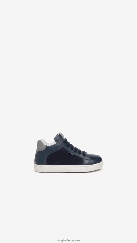 calzado chico NeroGiardini ZP6Z6P385 arte. Zapatillas júnior de piel y lona i328991m incanto